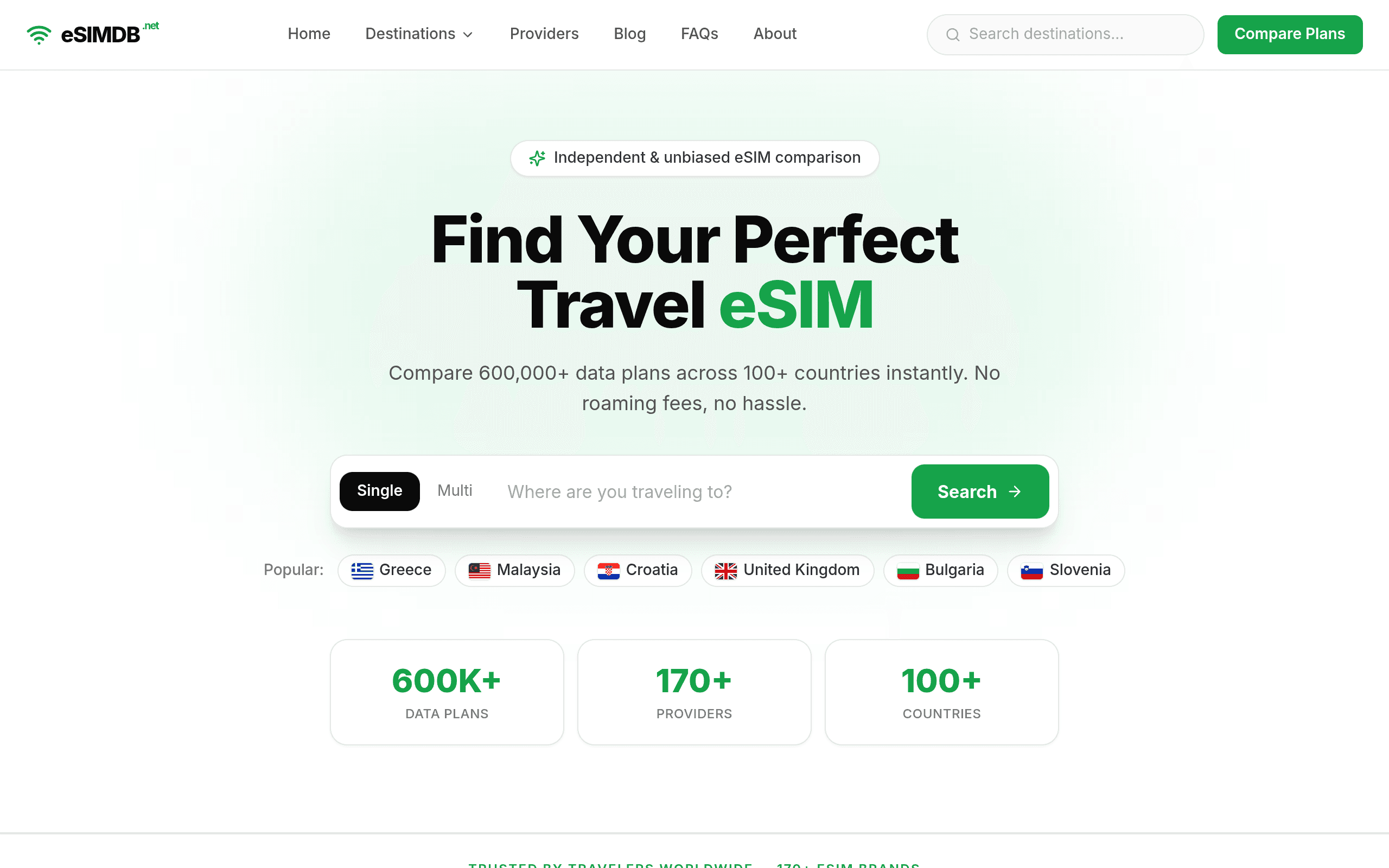 eSIMDB.net homepage