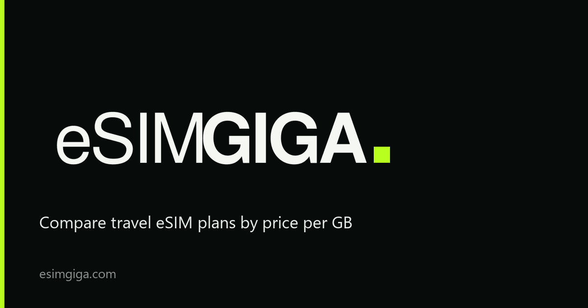 eSIM Giga homepage
